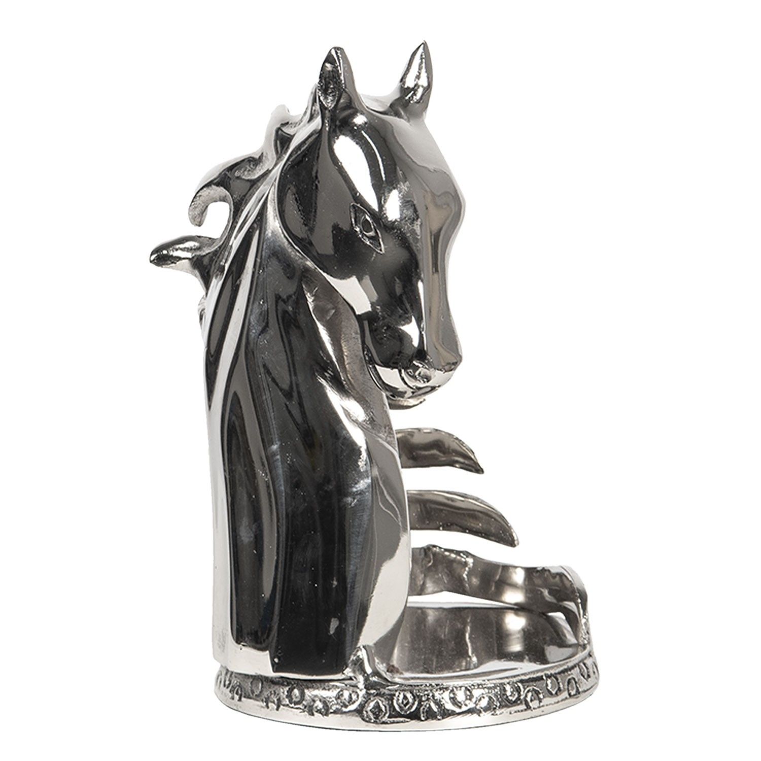 Držák na lahve v designu koně Argent - 15*13*22 cm Clayre & Eef - LaHome - vintage dekorace