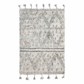 Béžovo-šedý ručně tkaný vlněný koberec Berber - 120*180 cm HKLIVING LaHome - vintage dekorace