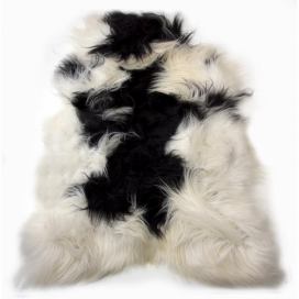 Bílo-černá ovčí kůže z Islandské ovce Iceland - 115*75*5cm Mars & More LaHome - vintage dekorace