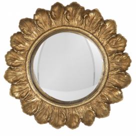 Nástěnné zrcadlo ve zlatém masivním rámu Marcellette – Ø 18*2 cm Clayre & Eef