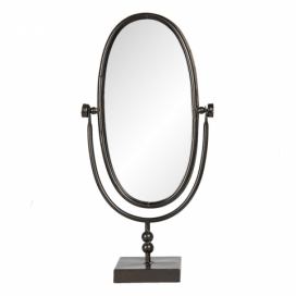 Stojací oválné zrcadlo ve vintage stylu Ferrand - 21*10*40 cm Clayre & Eef