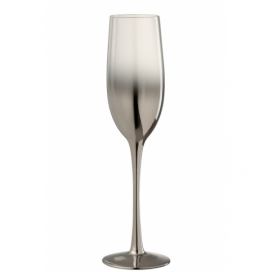 Sklenička na šampaňské Silver Glass - Ø 7*25 cm J-Line by Jolipa