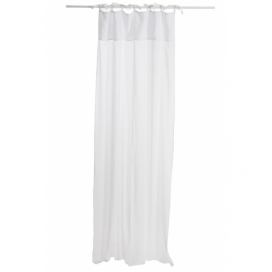 Bílý bavlněný voál / záclona na zavazování - 140*290cm J-Line by Jolipa