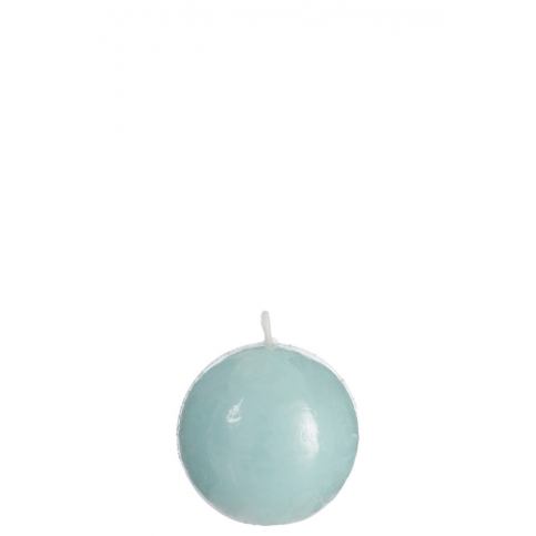Modrá kulatá svíčka Aqua   S  Ø - *6,5*6,5 cm/16H  J-Line by Jolipa LaHome - vintage dekorace