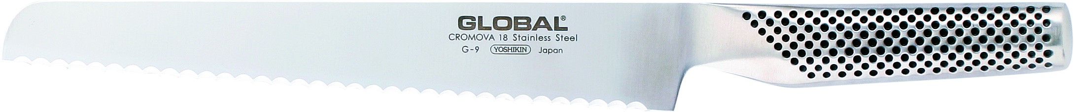 Global G-9 japonský nůž na pečivo 22cm - Grilovani.cz