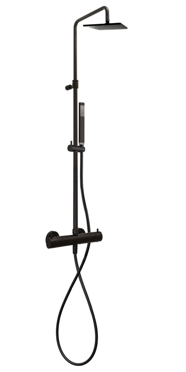 Sprchový systém SAT B-Way s termostatickou baterií černá SATBWSST - Siko - koupelny - kuchyně