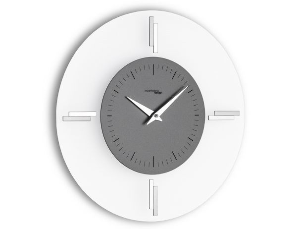Designové nástěnné hodiny I060MAT smoke grey IncantesimoDesign 35cm - FORLIVING