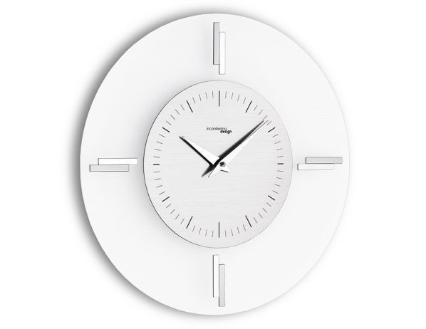 Designové nástěnné hodiny I060M chrome IncantesimoDesign 35cm - FORLIVING