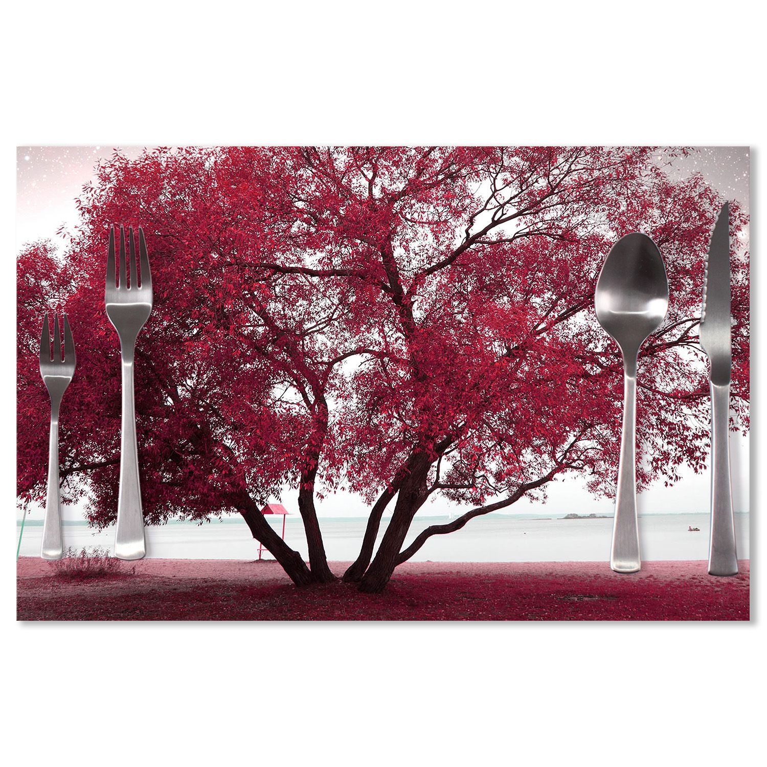 Prostírání SABLIO - Červený strom 40x30cm - E-shop Sablo s.r.o.