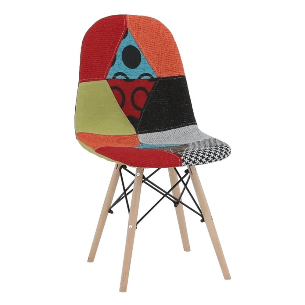 Jídelní židle CANDIE 2 NEW TYP 2 látka / buk Tempo Kondela Patchwork barevný - DEKORHOME.CZ