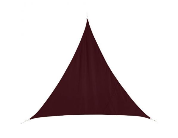 Stínící plachta trojúhelníková 5 x 7 x 7 m oxfordská látka Dekorhome Šedohnědá taupe - DEKORHOME.CZ