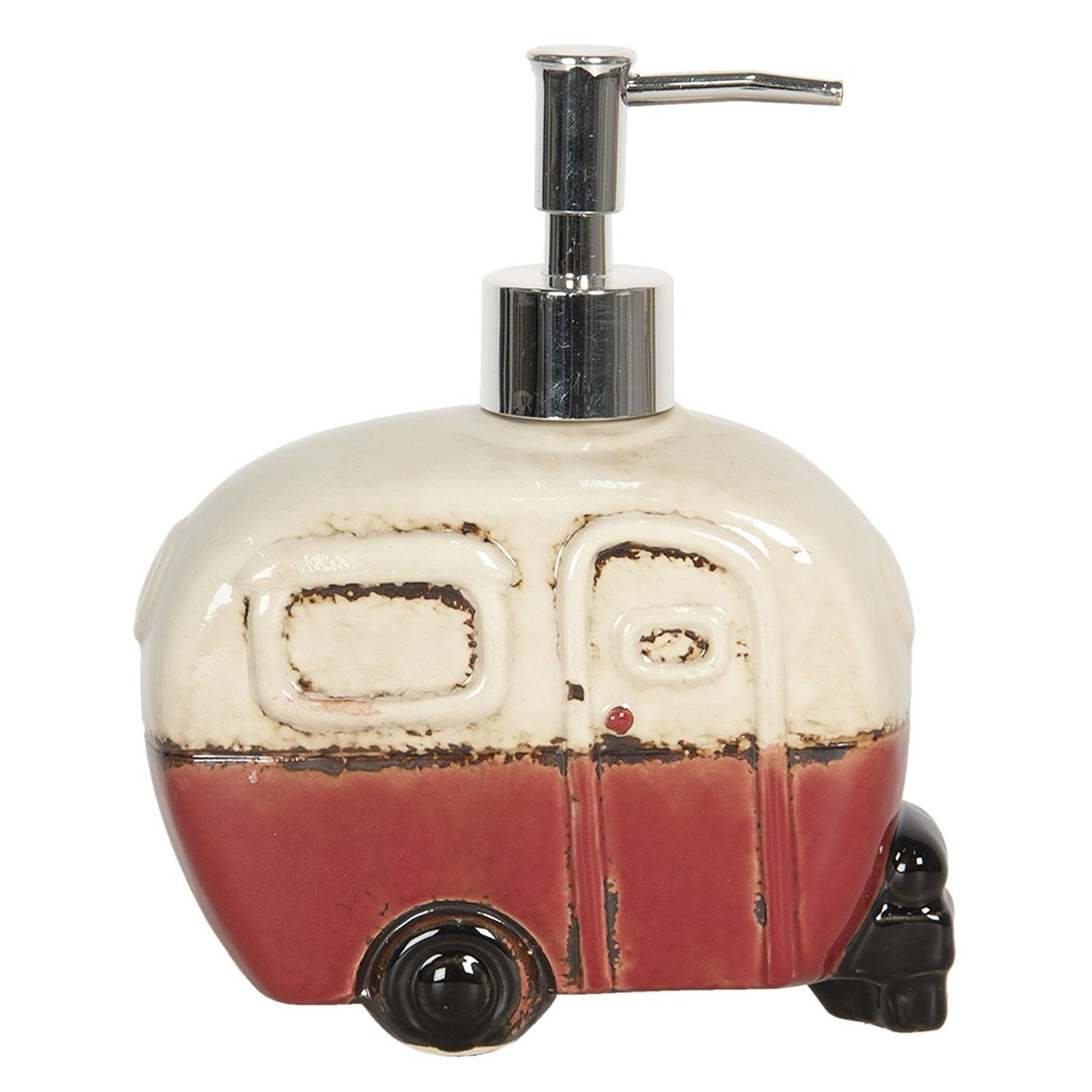 Dávkovač mýdla ve tvaru karavanu - 14*6*17 cm Clayre & Eef - LaHome - vintage dekorace
