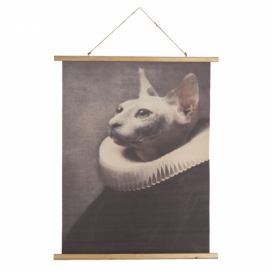 Nástěnný plakát kočky v barokním stylu - 80*2*100 cm Clayre & Eef