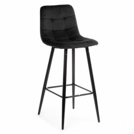DekorStyle Barová židle Hoker Lava černá