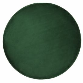 Kulatý viskózový koberec ø 140 cm smaragdově zelený GESI II Beliani.cz