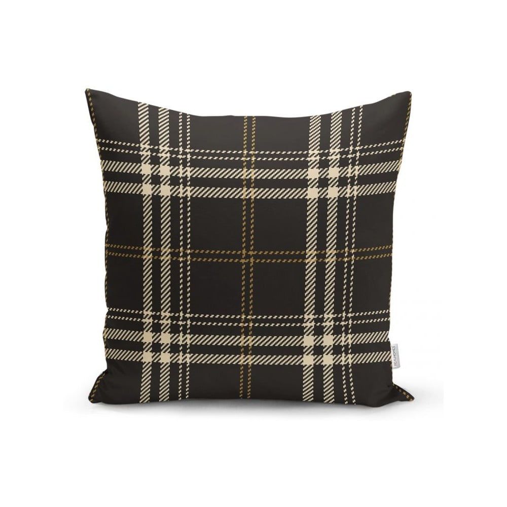 Černobéžový dekorativní povlak na polštář Minimalist Cushion Covers Flannel, 45 x 45 cm - Bonami.cz