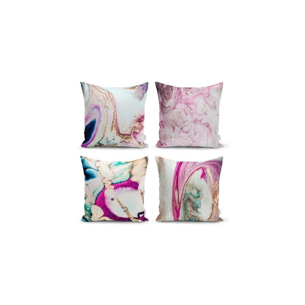 Sada 4 dekorativních povlaků na polštáře Minimalist Cushion Covers Watercolor, 45 x 45 cm - Bonami.cz
