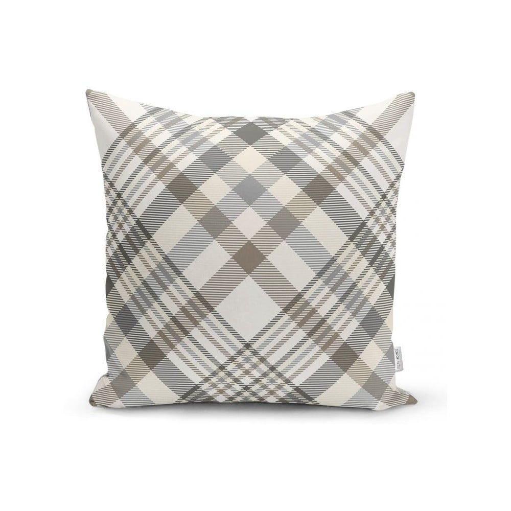 Šedo-béžový dekorativní povlak na polštář Minimalist Cushion Covers Flannel, 45 x 45 cm - Bonami.cz