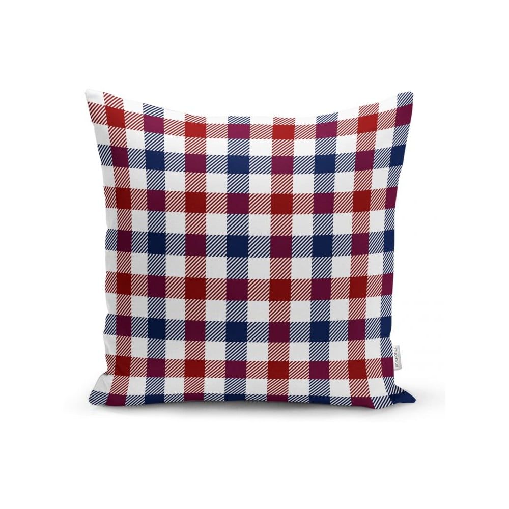 Červeno-modrý dekorativní povlak na polštář Minimalist Cushion Covers Flannel, 35 x 55 cm - Bonami.cz