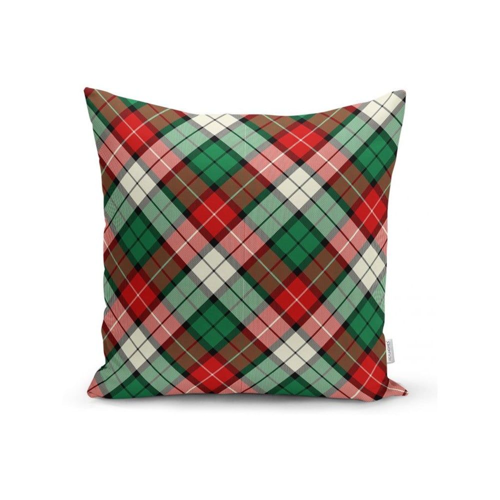 Zeleno-červený dekorativní povlak na polštář Minimalist Cushion Covers Flannel, 35 x 55 cm - Bonami.cz
