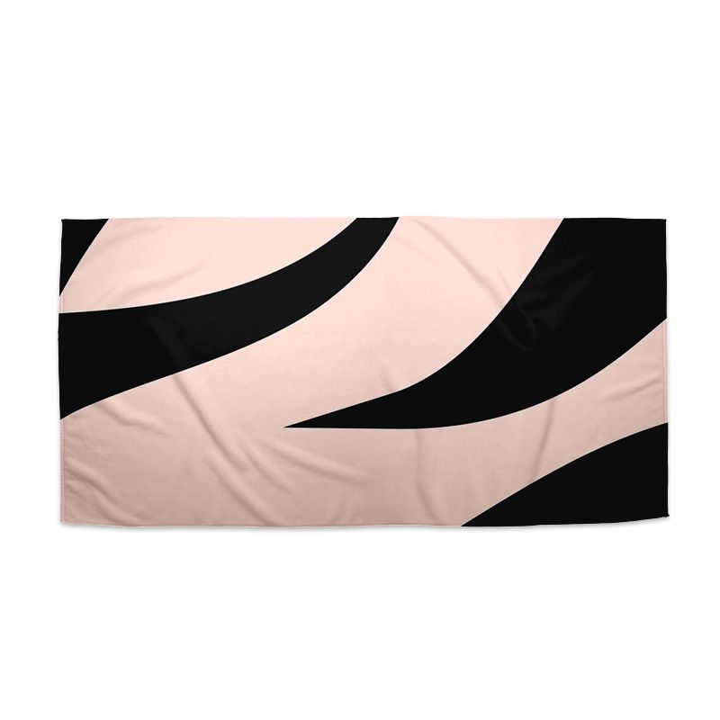 Ručník SABLIO - Růžový vzor zebry 50x100 cm - E-shop Sablo s.r.o.