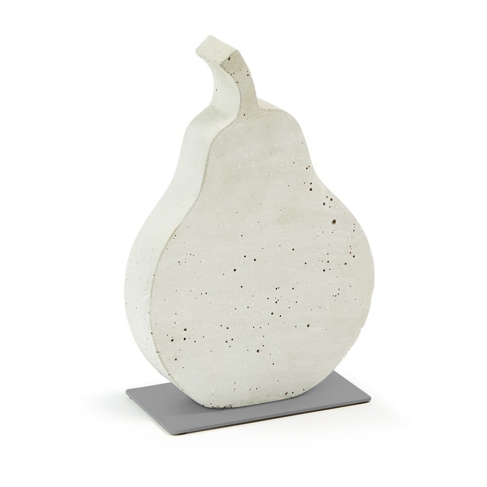 Bílá cementová dekorace La Forma Sens Pear, 20 x 30 cm - Bonami.cz