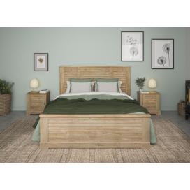 Aldo Manželská postel v country designu Thelma large, light oak