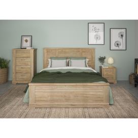 Aldo Manželská postel v country designu Thelma medium, light oak