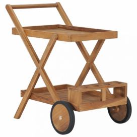 Čajový vozík teakové dřevo Dekorhome