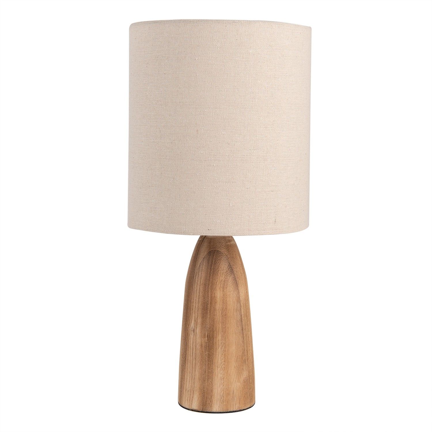 Stolní lampa s dřevěnou základnou Enyo – Ø 20*42 cm E27 / max 40W - LaHome - vintage dekorace