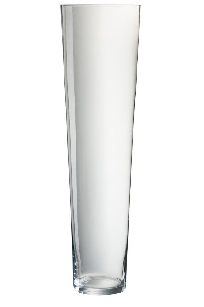 Dlouhá skleněná transparentní váza Vase Extra -Ø 25*90 cm - LaHome - vintage dekorace