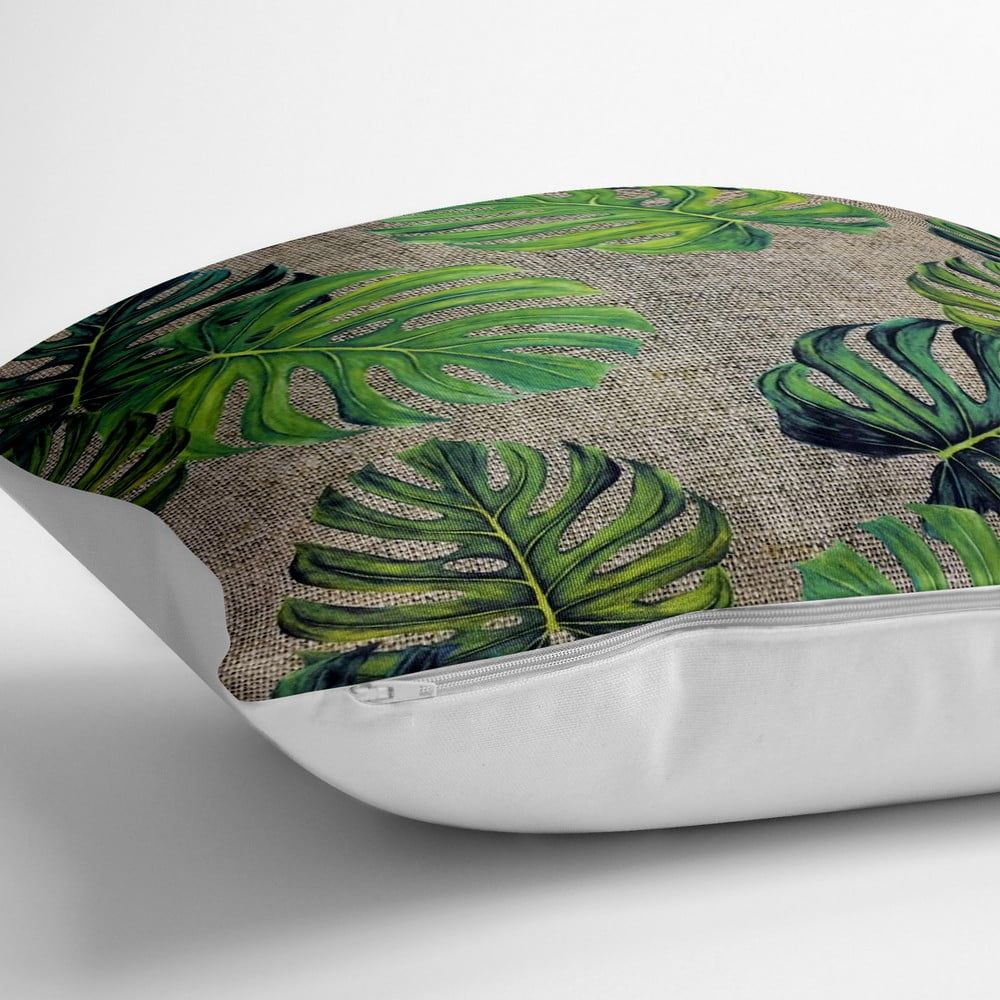 Povlak na polštář s příměsí bavlny Minimalist Cushion Covers Banana Leaves, 70 x 70 cm - Bonami.cz