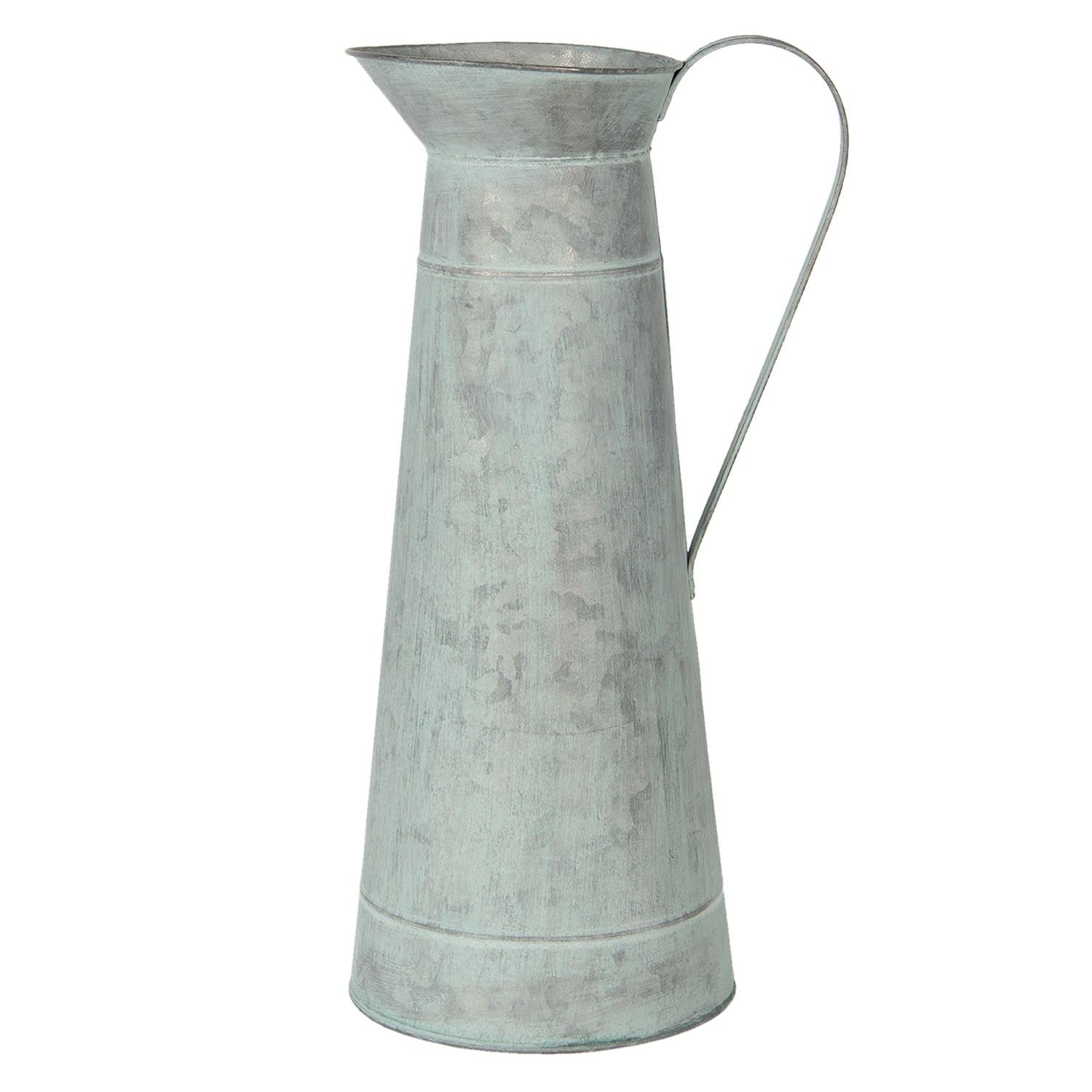 Plechový dekorační džbán v retro stylu – Ø 15*44 cm Clayre & Eef - LaHome - vintage dekorace