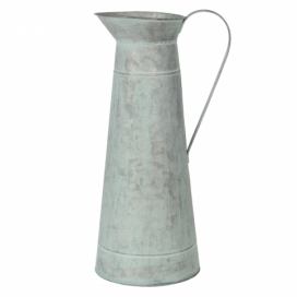 Plechový dekorační džbán v retro stylu – Ø 15*44 cm Clayre & Eef LaHome - vintage dekorace
