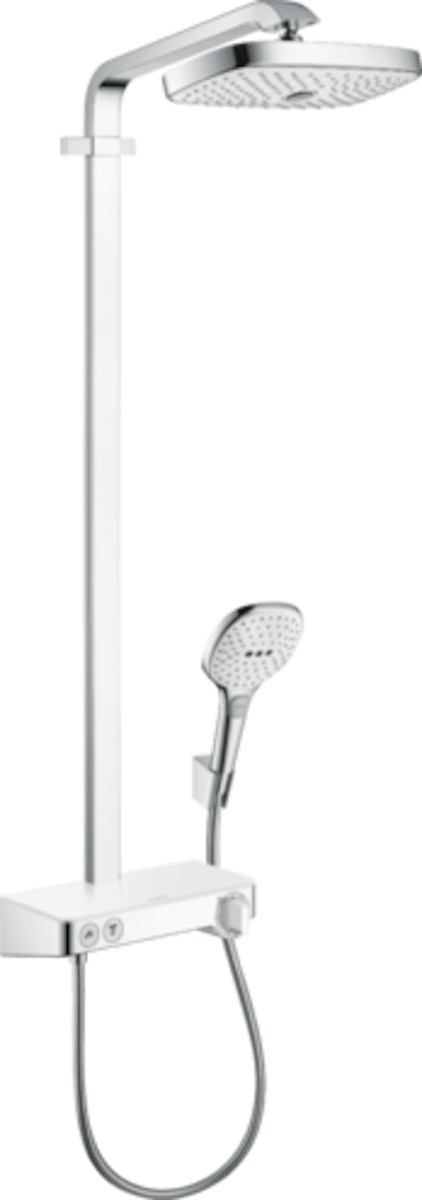 Sprchový systém Hansgrohe Raindance Select E na stěnu s termostatickou baterií bílá/chrom 27283400 - Siko - koupelny - kuchyně