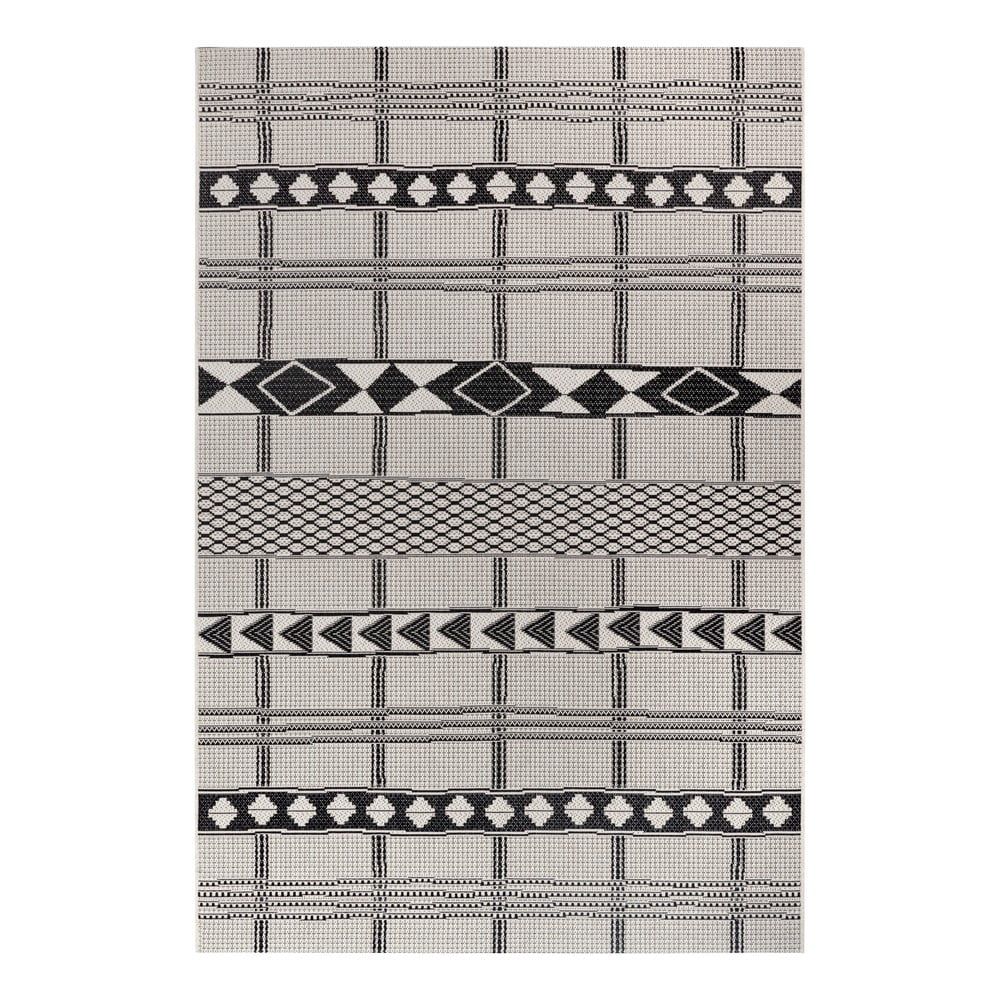 Černo-šedý venkovní koberec Ragami Madrid, 80 x 150 cm - Bonami.cz