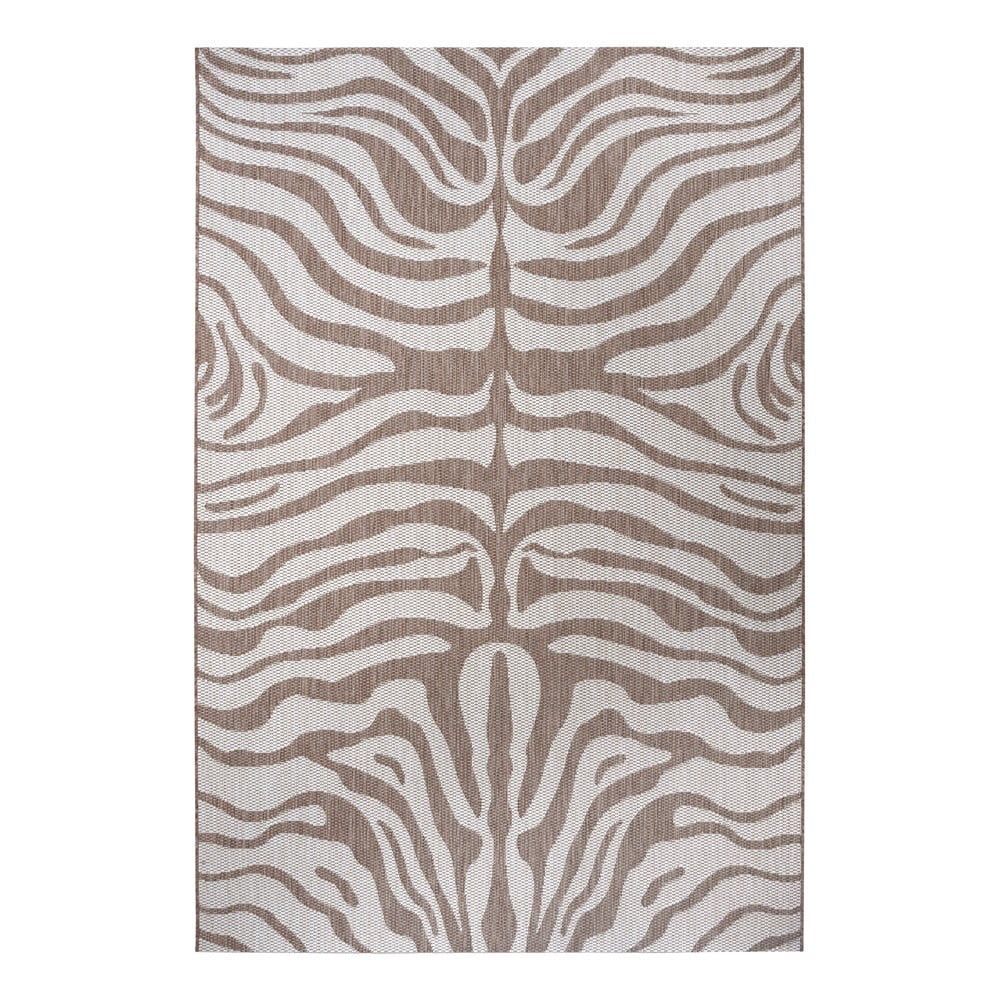 Hnědo-béžový venkovní koberec Ragami Safari, 80 x 150 cm - Bonami.cz