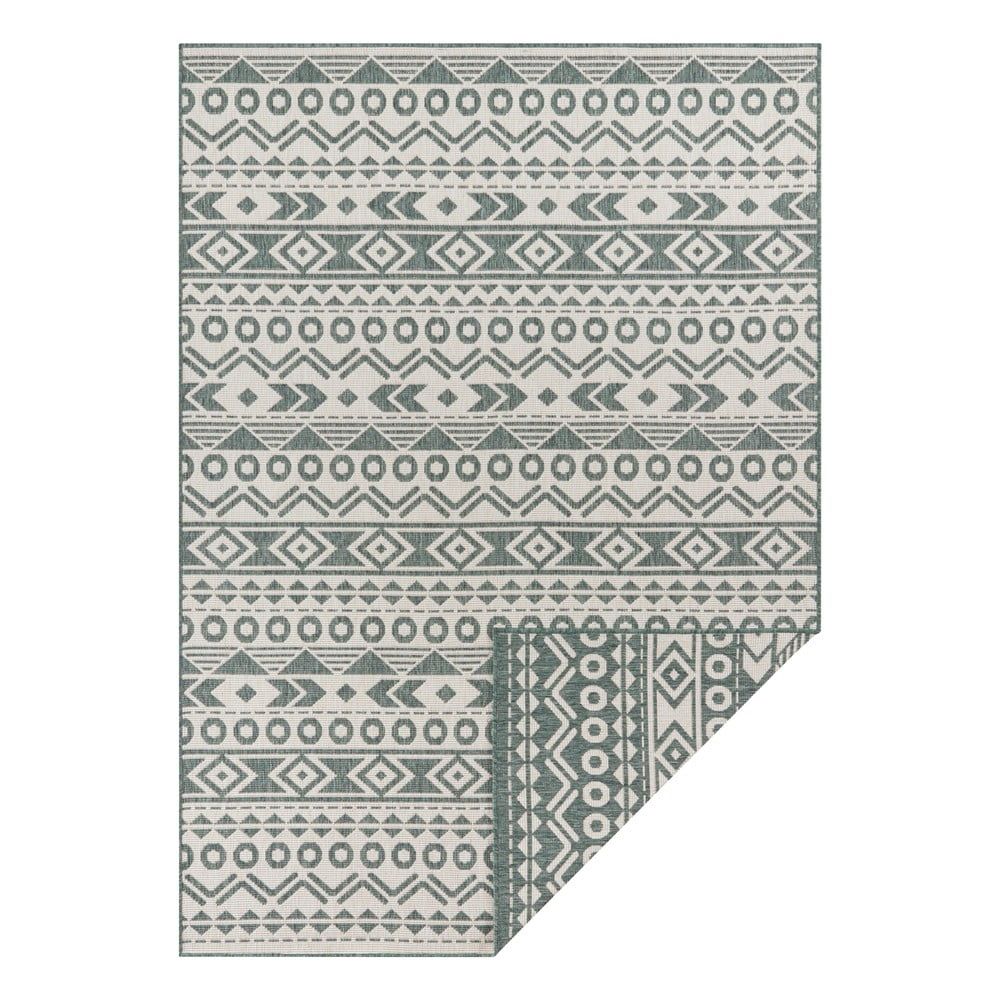 Zeleno-bílý venkovní koberec Ragami Roma, 80 x 150 cm - Bonami.cz