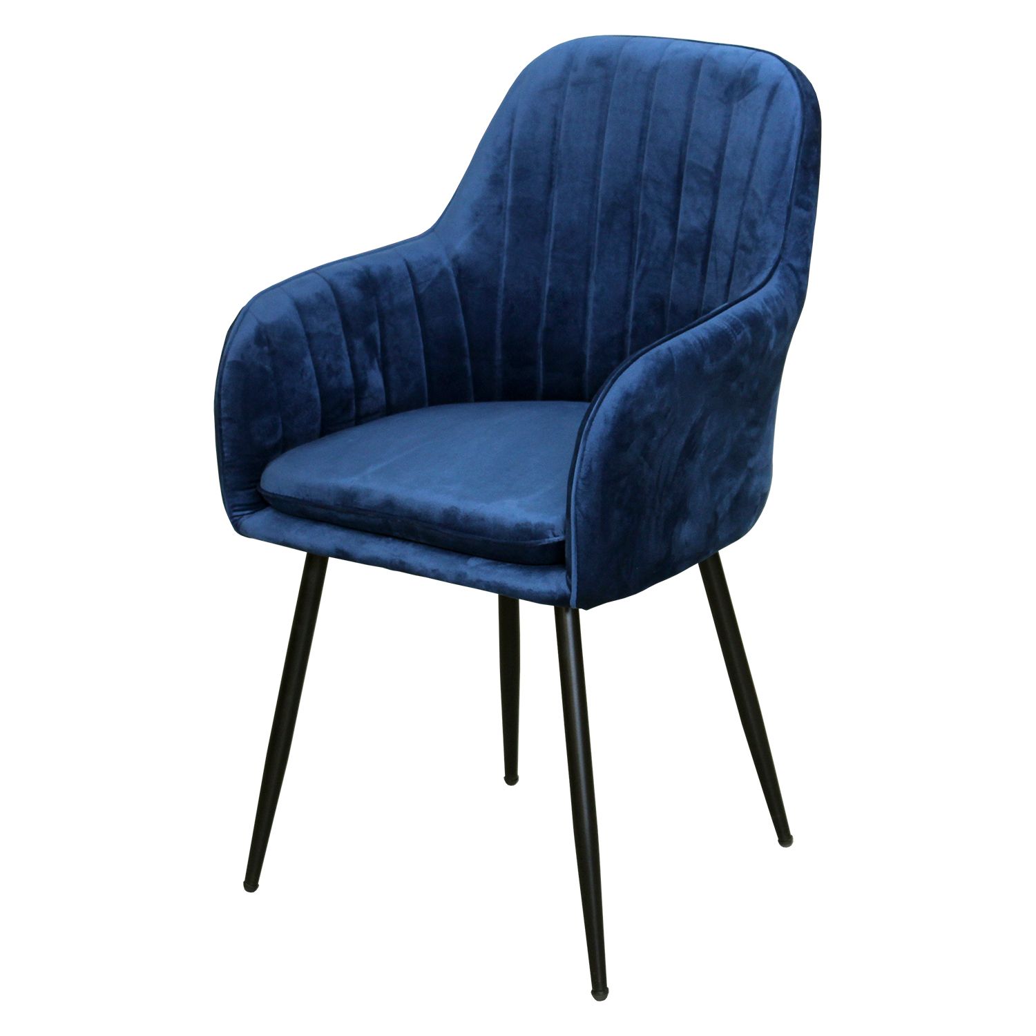Jídelní židle DELTA modrý samet - IDEA nábytek