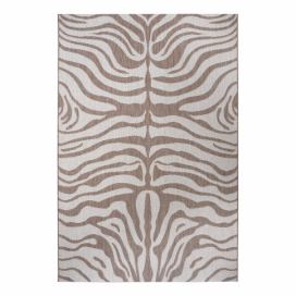 Hnědo-béžový venkovní koberec Ragami Safari, 80 x 150 cm