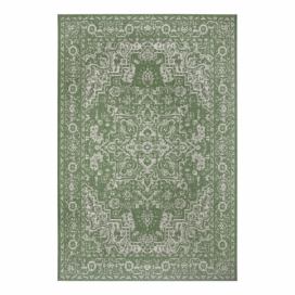 Zeleno-béžový venkovní koberec Ragami Vienna, 80 x 150 cm
