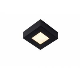 Lucide 28117/11/30 BRICE čtvercové stropní stmívatelné koupelnové LED svítidlo 8W IP44 černá