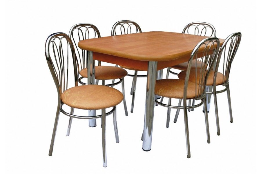Metpol Rozkládací jídelní stůl HUBERT (bez židlí) Metpol 120-160/74/80 Barva: satyna - DAKA nábytek