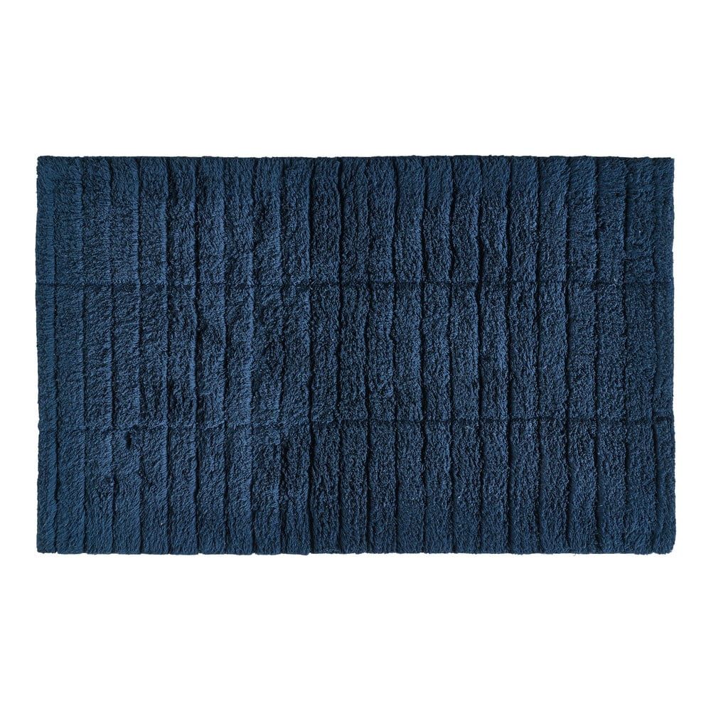 Modrá koupelnová předložka 80x50 cm Tiles - Zone - Bonami.cz