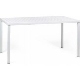 Nardi Záhradný stôl CUBE 140x80 - Biela Mdum