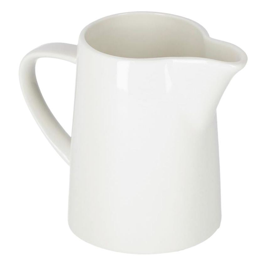 Bílý porcelánový džbán na mléko Kave Home Pierina 250 ml - Designovynabytek.cz