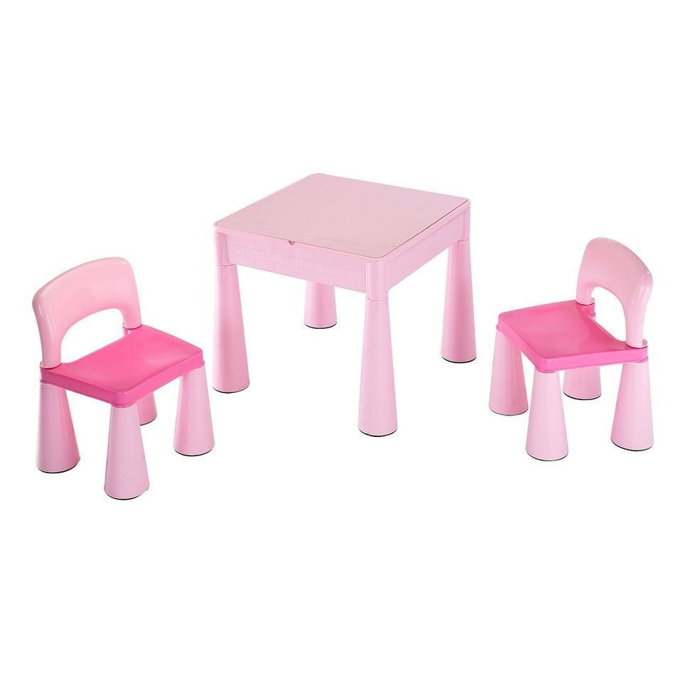 New Baby Dětská sada stolečku a židliček 3 ks, růžová - 4home.cz