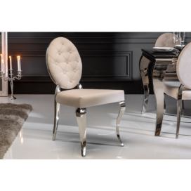 LuxD Designová židle Rococo II béžová