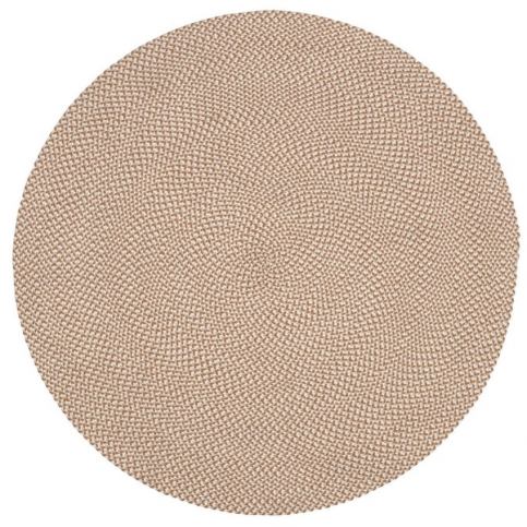 Béžový látkový koberec Kave Home Rodhe ⌀ 150 cm Designovynabytek.cz