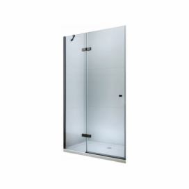 Sprchové dveře MEXEN ROMA černé, 80 CM